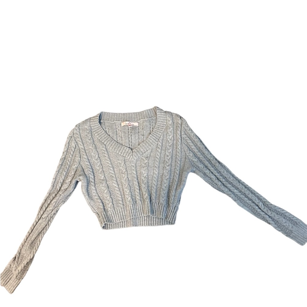 lane tree cropped sweater